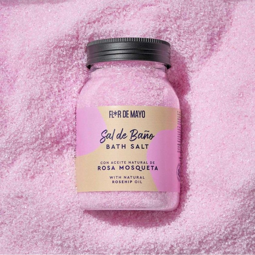 Frasco Sais Banho Rosa Mosqueta 650gr Frasco Sais Banho Rosa Mosqueta 650gr