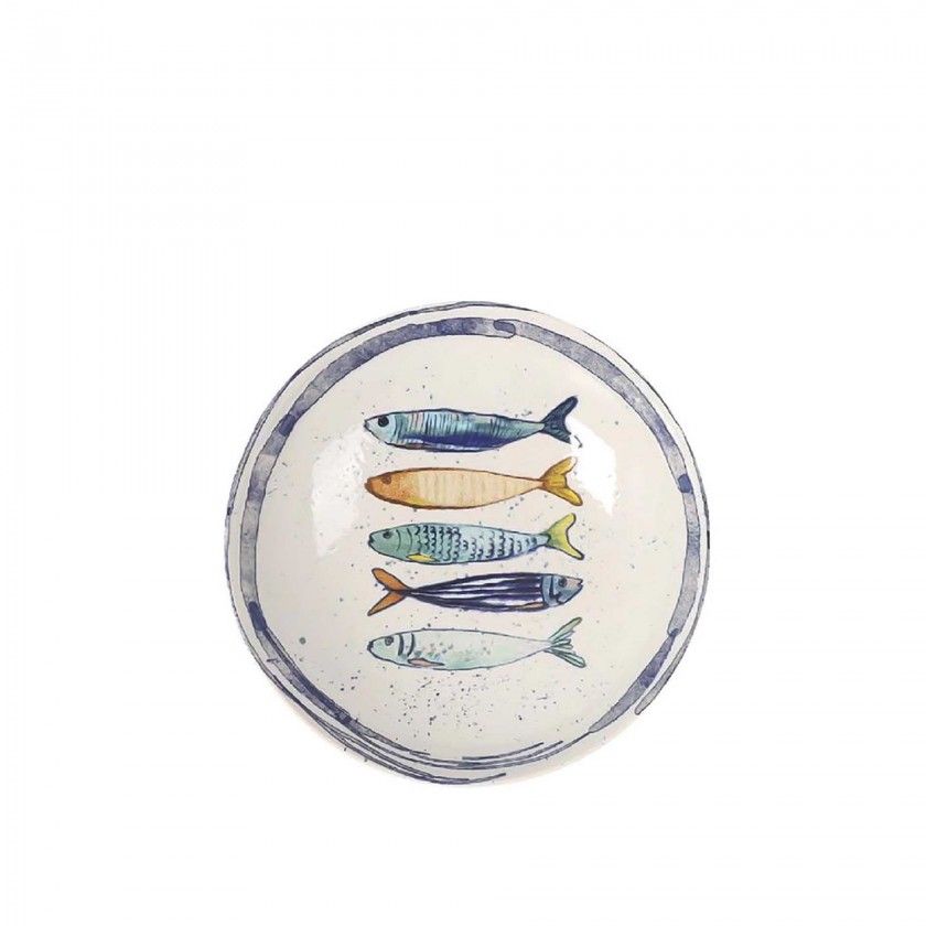 Taa Cermica Peixe Redondo 16cm