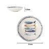 Prato Cerâmica Peixe Fundo 21X5.3cm Prato Cerâmica Peixe Fundo 21X5.3cm
