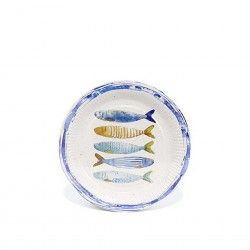 Prato Carto Peixe Redondo 20cm Pack 10