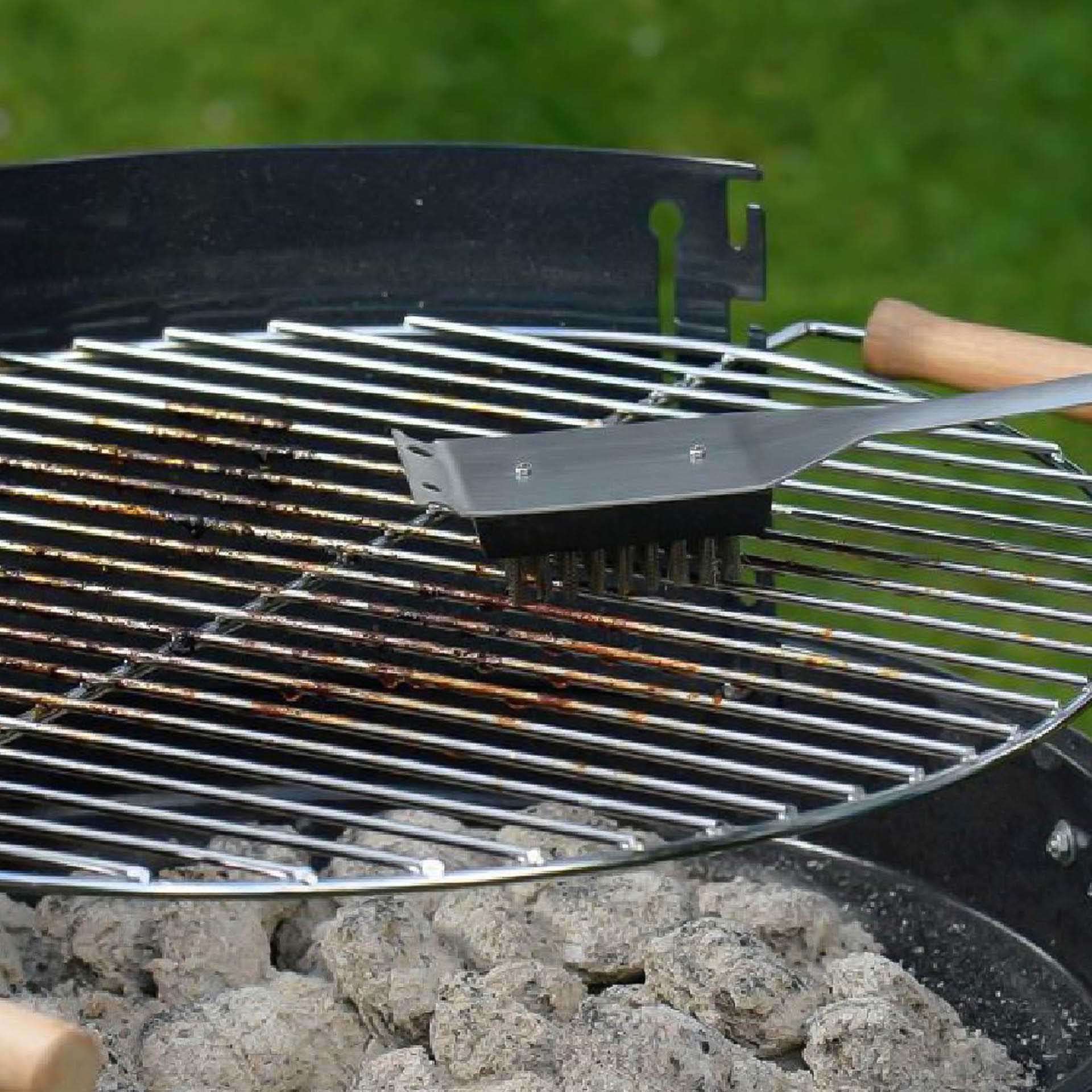 Escova Limpa Churrasqueira Inox 44cm