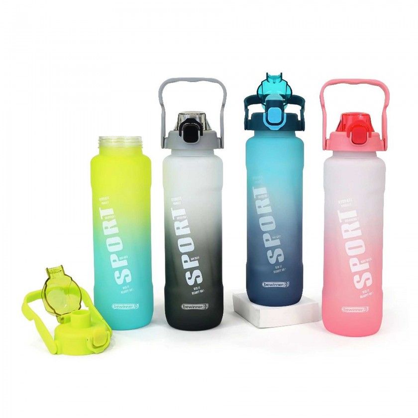 Garrafa gua Bewinner Multicolor Sport 1000ml 7.5X29.7cm