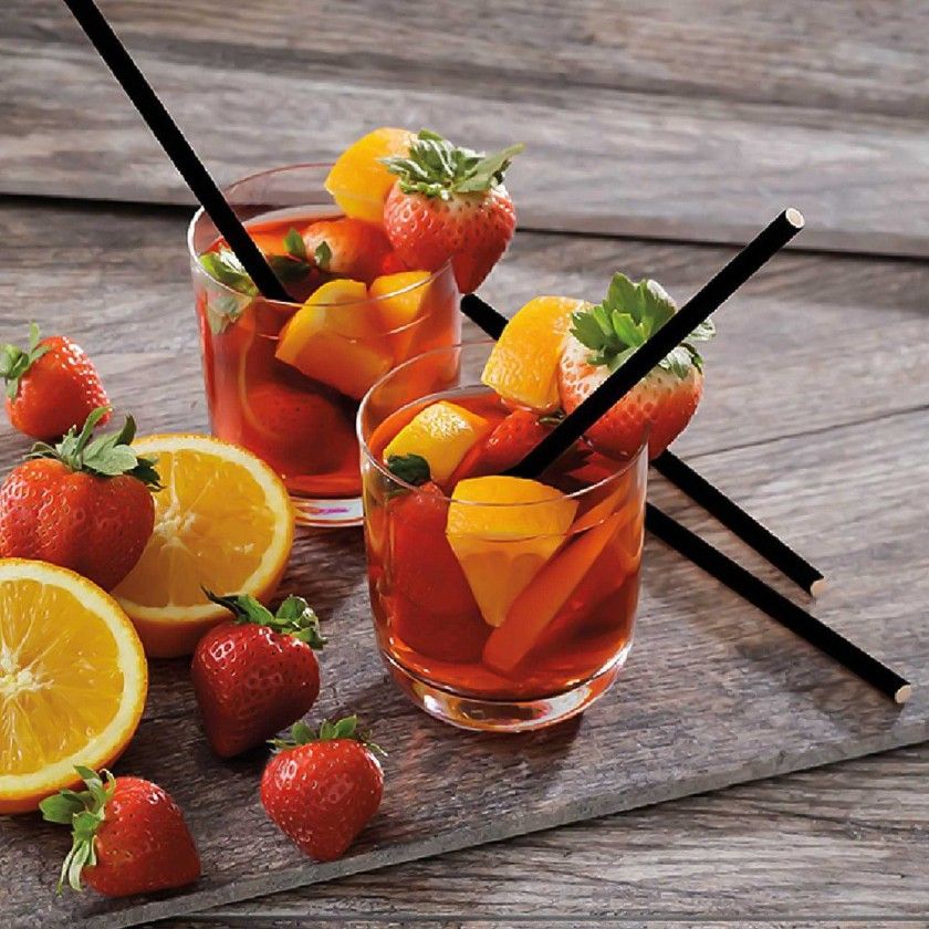 Palhinha Cartão Biodegradável Preto 0.6X14cm Pack 25 Palhinha Cartão Biodegradável Preto 0.6X14cm Pack 25