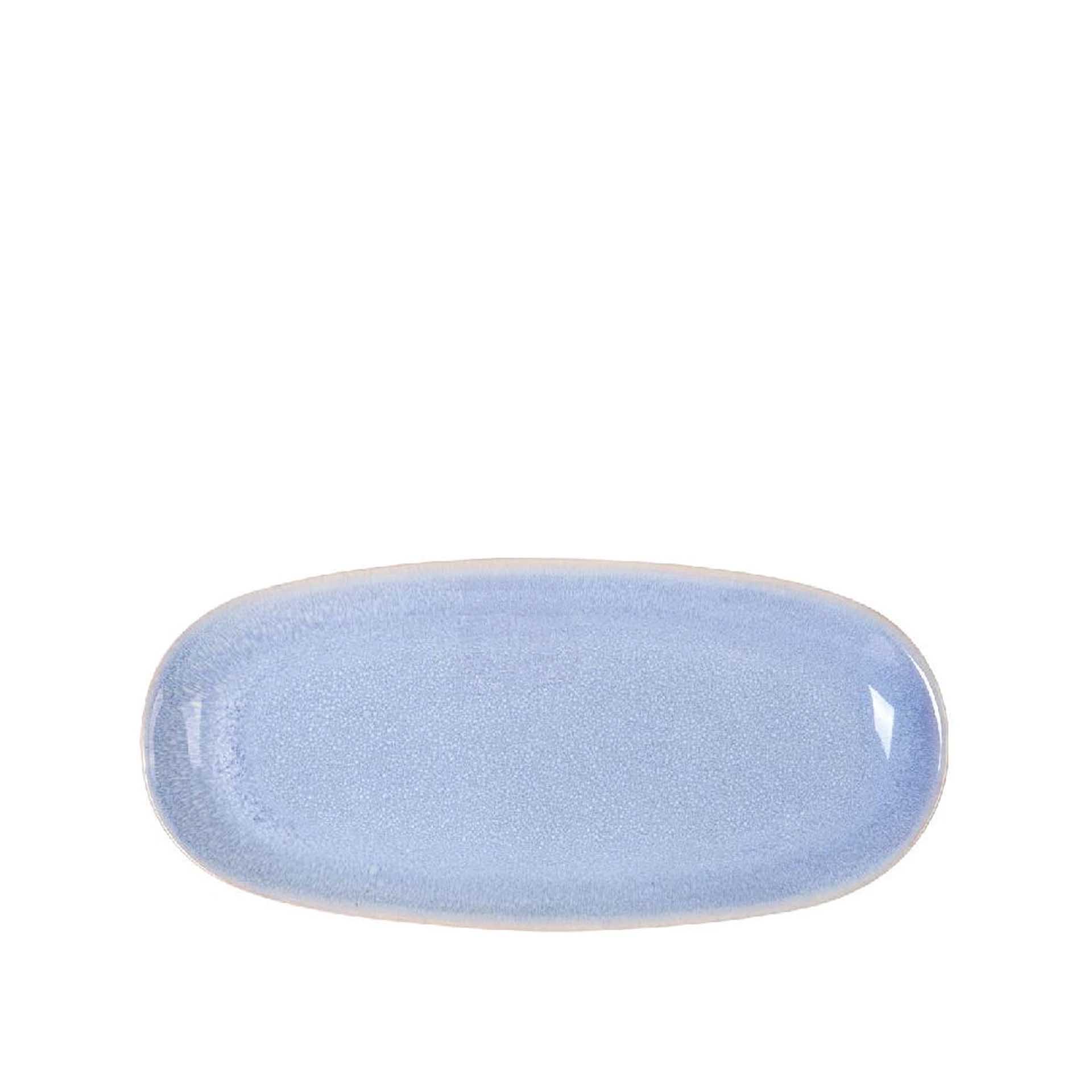 Travessa Macarella Oval Azul 25X12X2.2cm