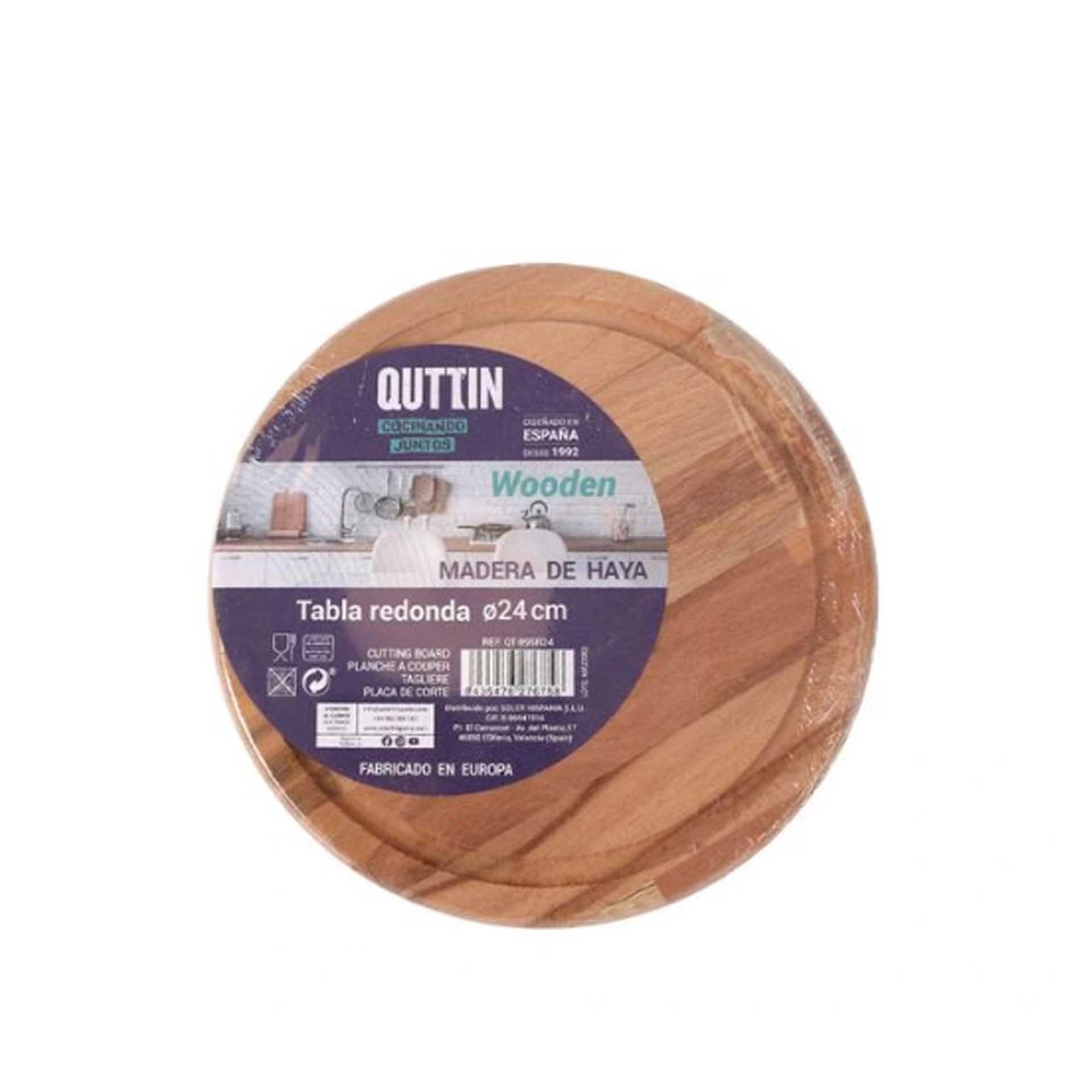 Tábua Cortar Wooden Redonda 24X1.7cm