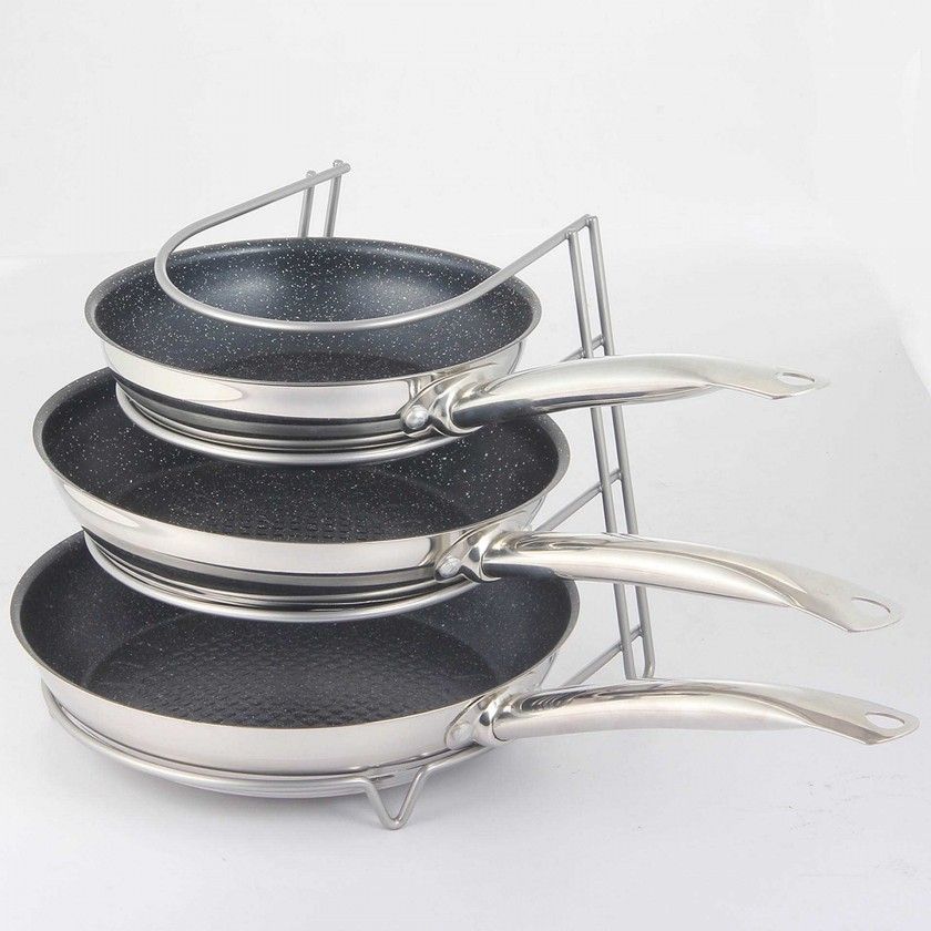 Organizador Frigideiras 24.5X27X23cm Organizador Frigideiras 24.5X27X23cm