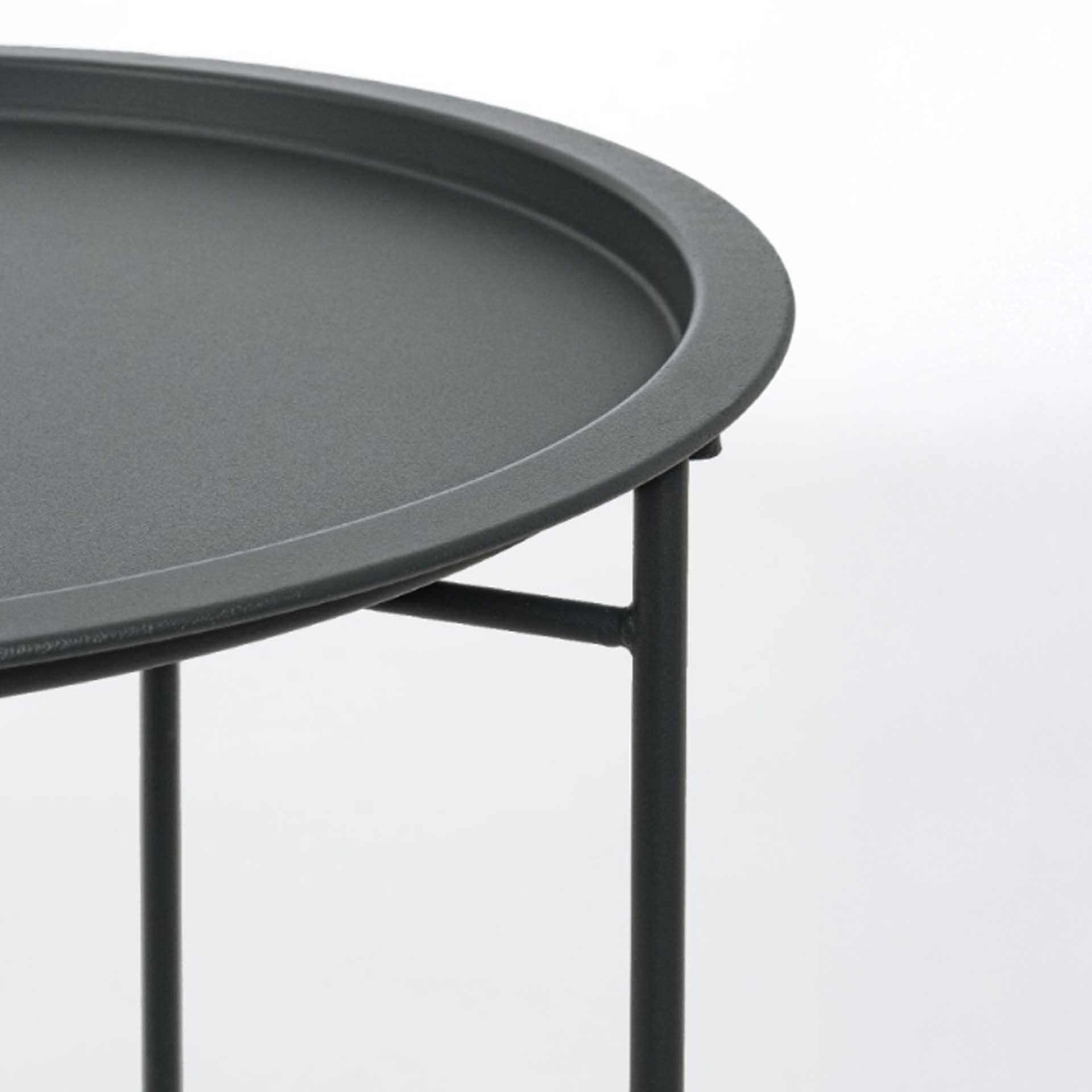 Mesa Apoio Metal Redonda 46.8X50cm
