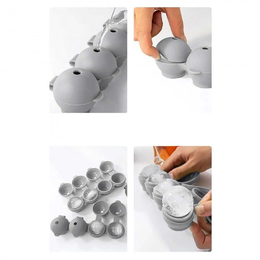 Cuvete Gelo Silicone Flex 4 Bolas 22X7X5cm Cuvete Gelo Silicone Flex 4 Bolas 22X7X5cm