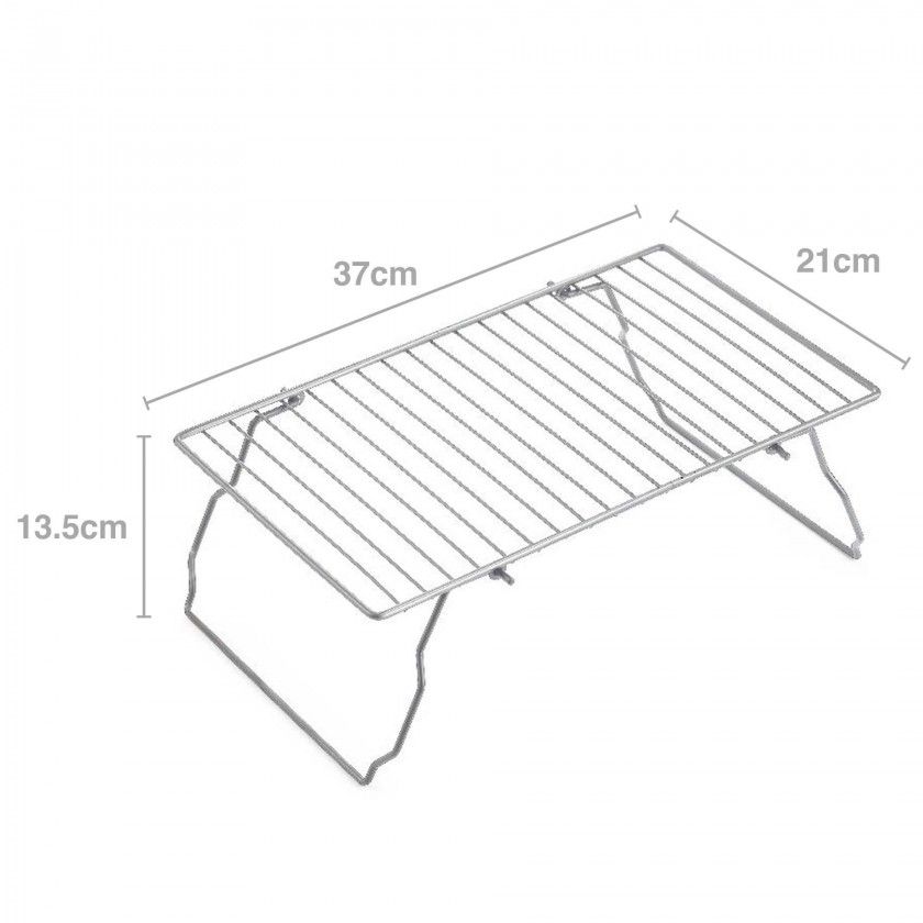 Estante Dobrável Cozinha Cinzento 37X21X13.5cm Estante Dobrável Cozinha Cinzento 37X21X13.5cm