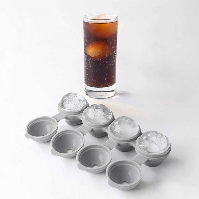 Cuvete Gelo Silicone Flex 4 Bolas 22X7X5cm Cuvete Gelo Silicone Flex 4 Bolas 22X7X5cm