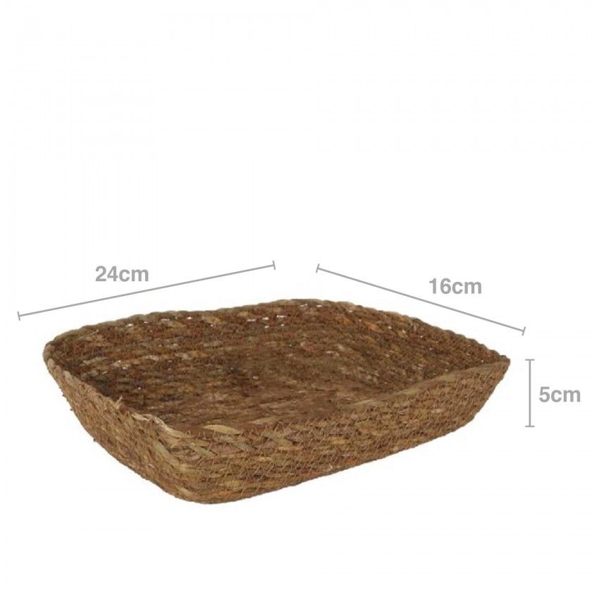 Cesto Vime Organizador Multiusos 24X16X5cm