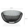Cesta Metal Fruta Preto 30X30X15cm Cesta Metal Fruta Preto 30X30X15cm