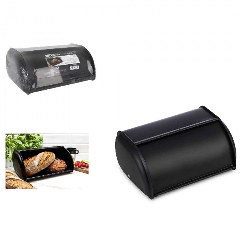 Caixa Po Metal Preto 34X23X14.5cm