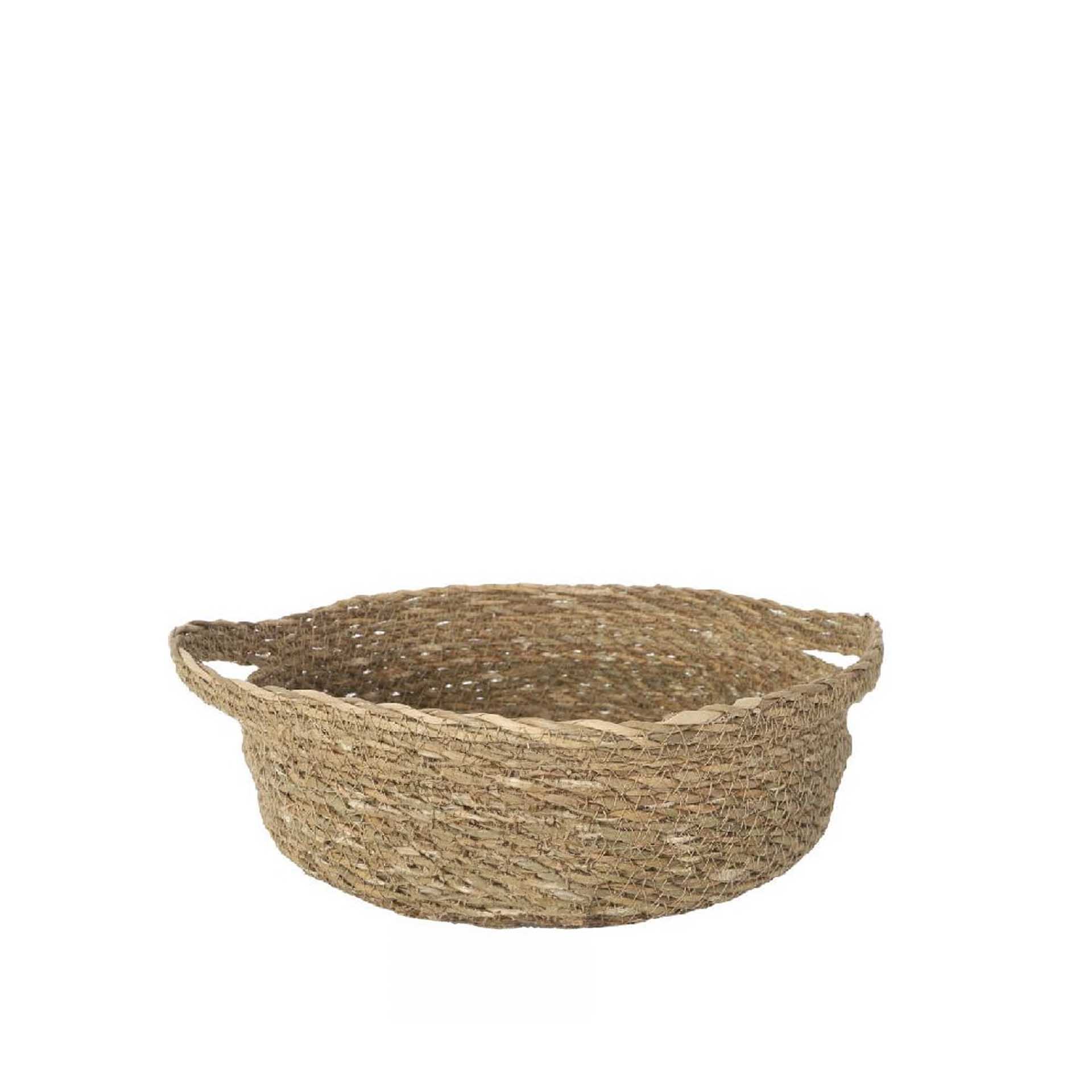 Cesto Vime com Asas Redondo