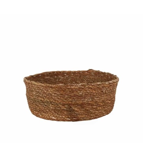 Cesto Vime Redondo Castanho Escuro 27X9cm - Image product