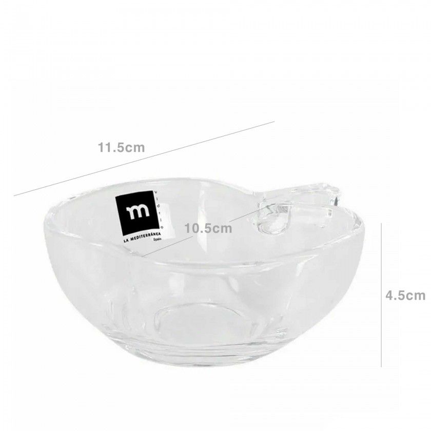 Taça Vidro Snack Quadrado 14X5.5cm Taça Vidro Snack Quadrado 14X5.5cm