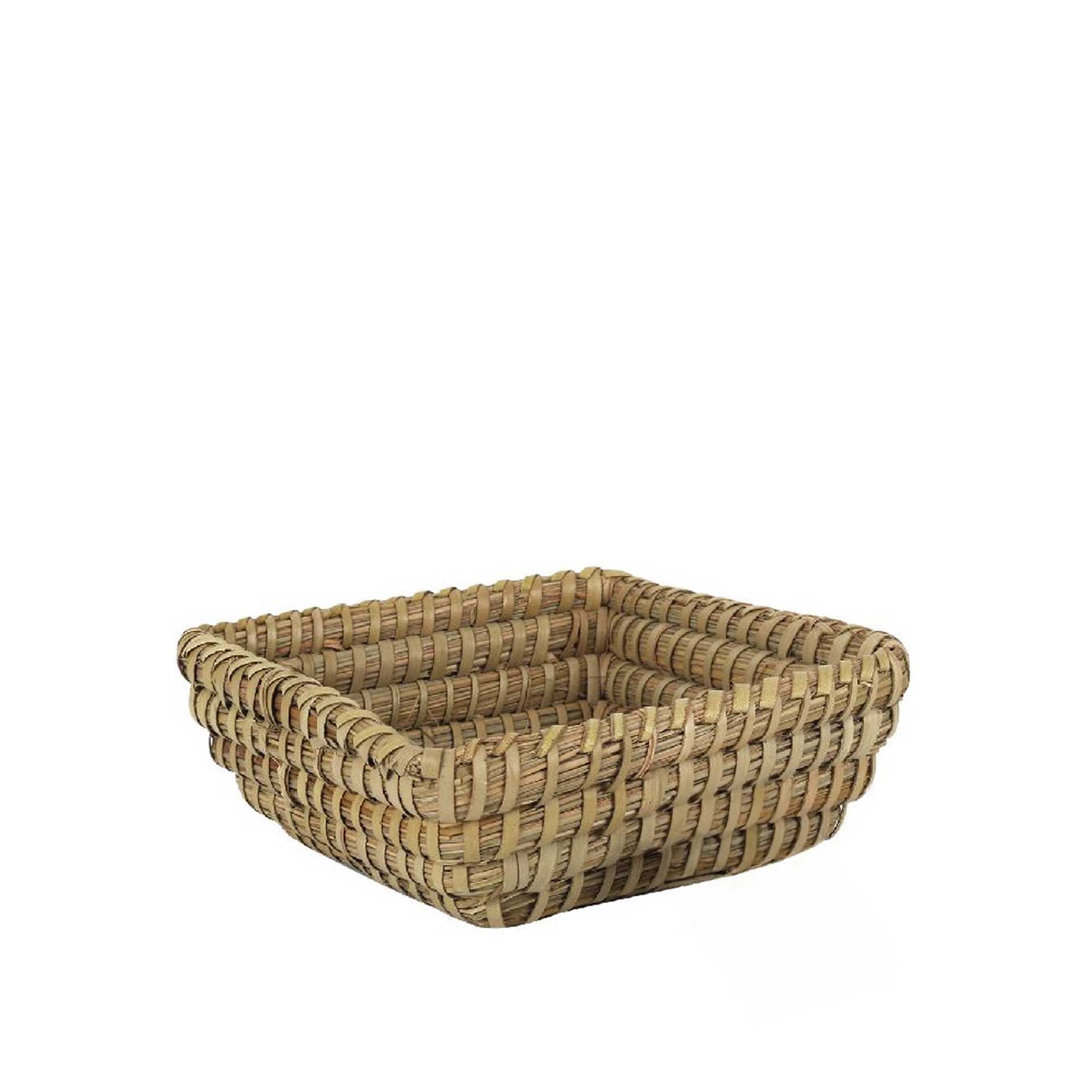 Cesto Vime Quadrado 22X22X8cm