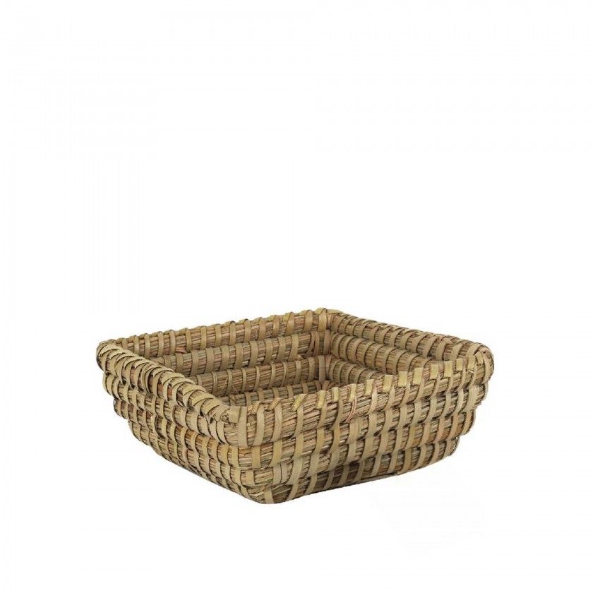 Cesto Vime Quadrado 22X22X8cm