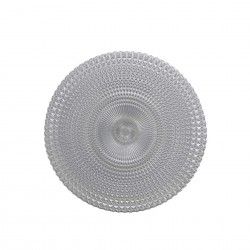 Prato Marcador Vidro Redondo Prata 31cm Prato Marcador Vidro Redondo Prata 31cm