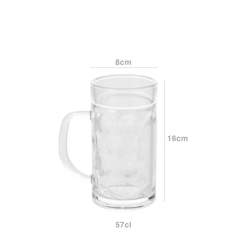Caneca Cerveja Weser 570ml 8X16cm Pack 6 Caneca Cerveja Weser 570ml 8X16cm Pack 6