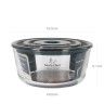 Caixa Herm�tica Vidro Tampa V�lvula Redonda 1650ml