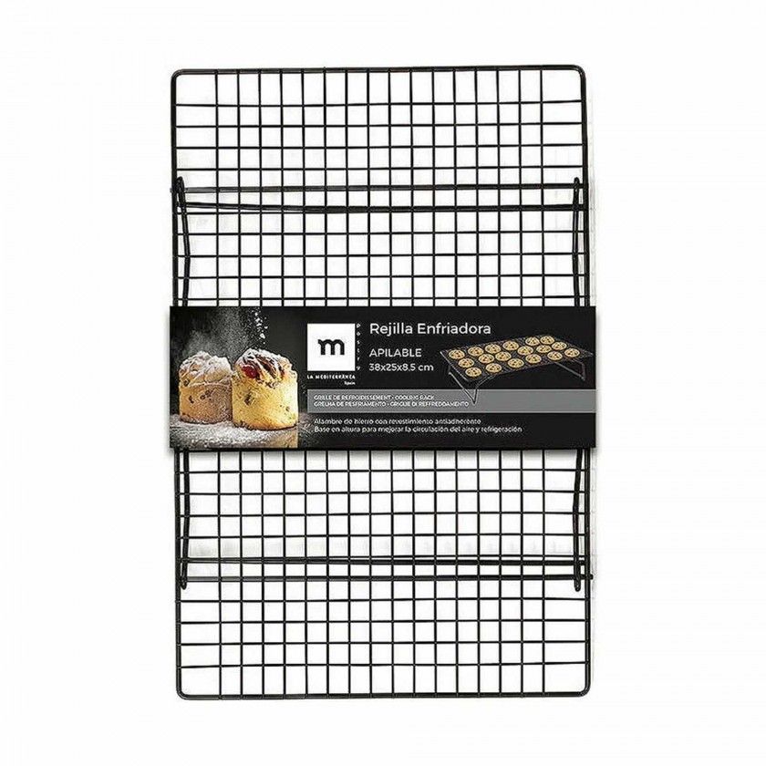 Grelha para Refrigeração Bolos Empilhável 38X25X8.5cm Grelha para Refrigeração Bolos Empilhável 38X25X8.5cm