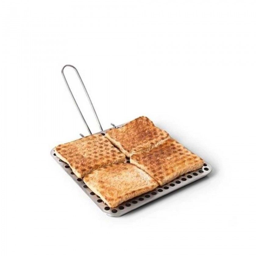 Torradeira Pão Inox 20X20X1.2cm Torradeira Pão Inox 20X20X1.2cm