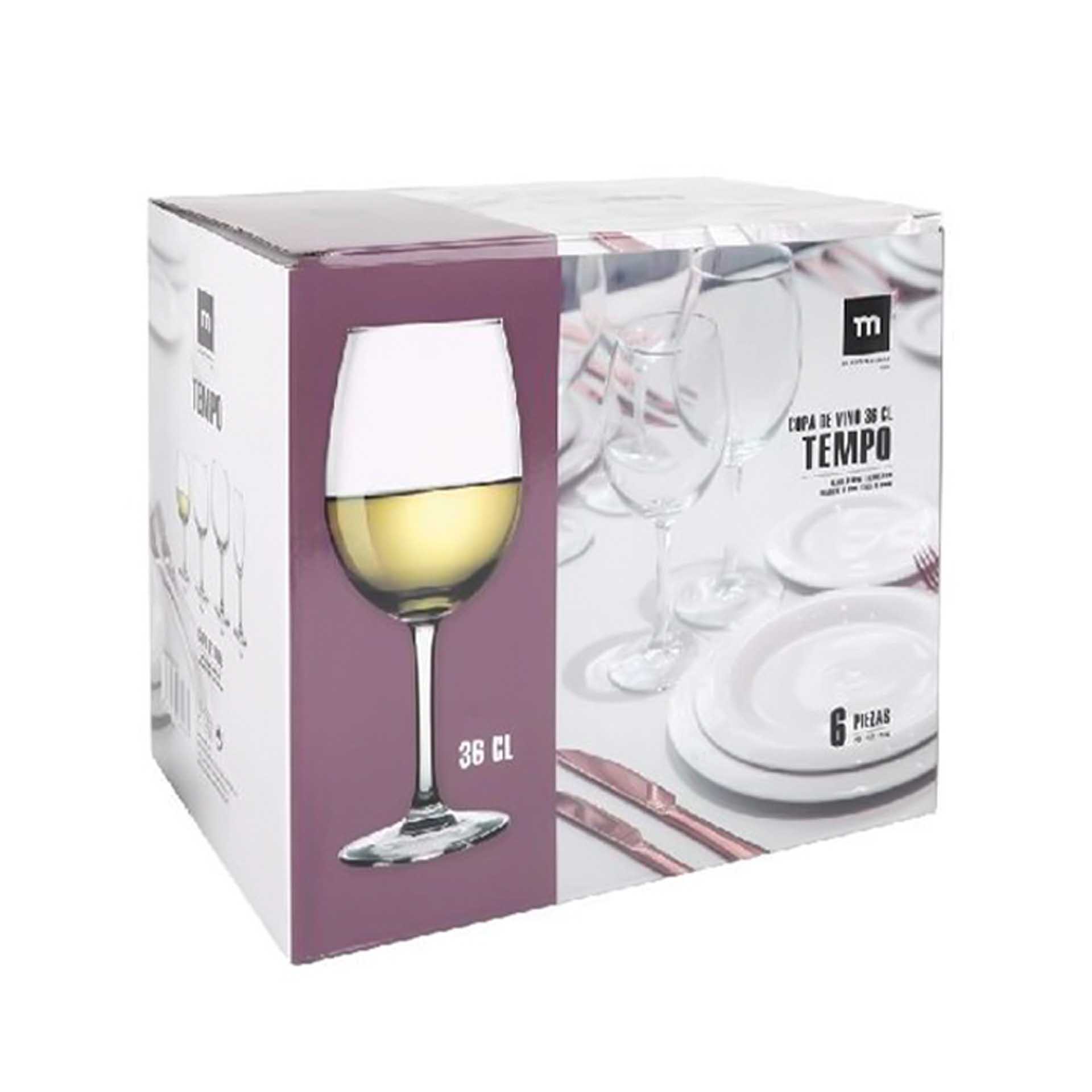 Copo com Pé Tempo Vinho Pack 6