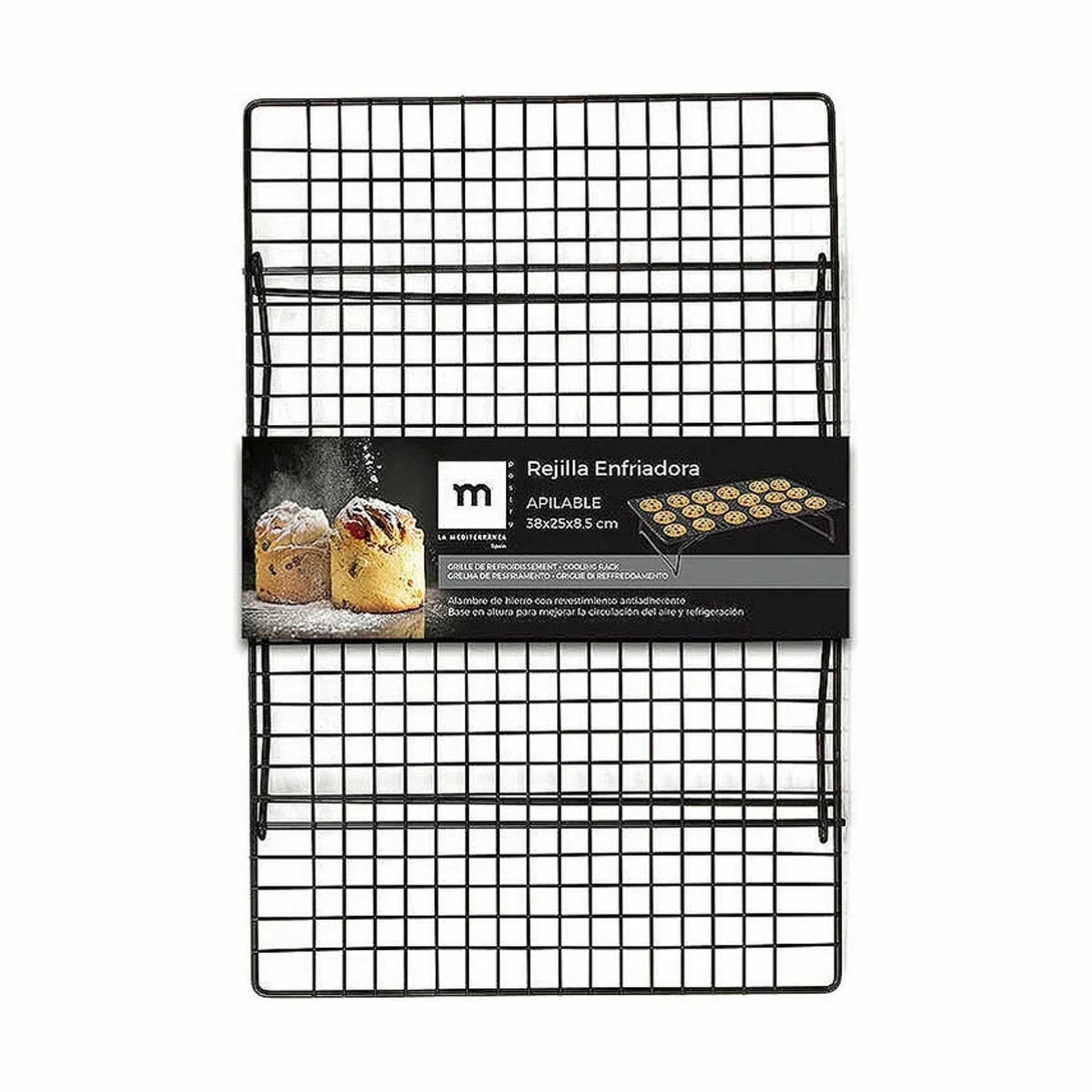 Grelha para Refrigeração Bolos Empilhável 38X25X8.5cm