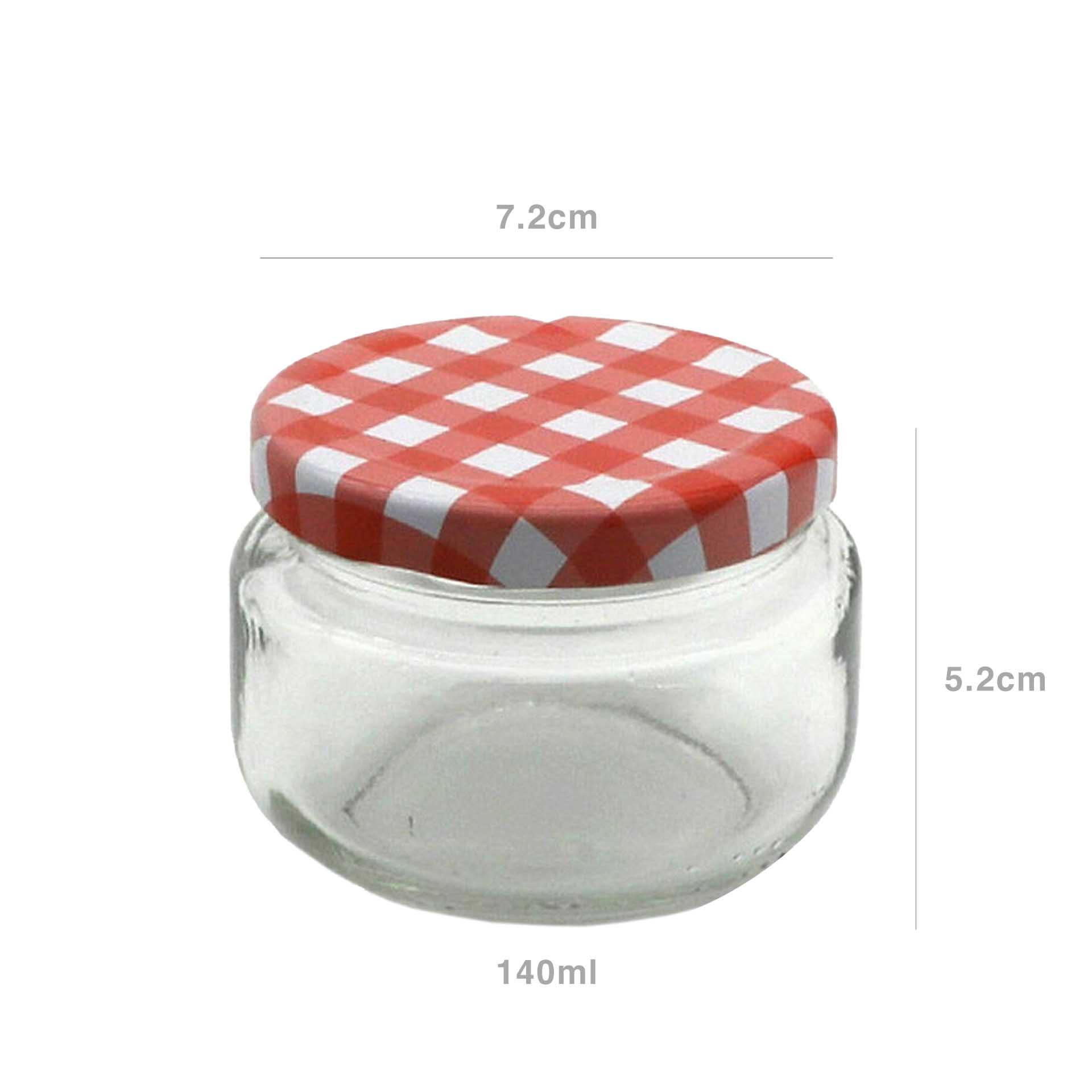 Frasco Hermético com Tampa Rosca Xadrez 140ml 7.2X5.2cm
