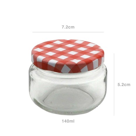 Frasco Hermético com Tampa Rosca Xadrez 140ml 7.2X5.2cm - Image product