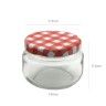 Frasco Hermético com Tampa Rosca Xadrez 140ml 7.2X5.2cm Frasco Hermético com Tampa Rosca Xadrez 140ml 7.2X5.2cm