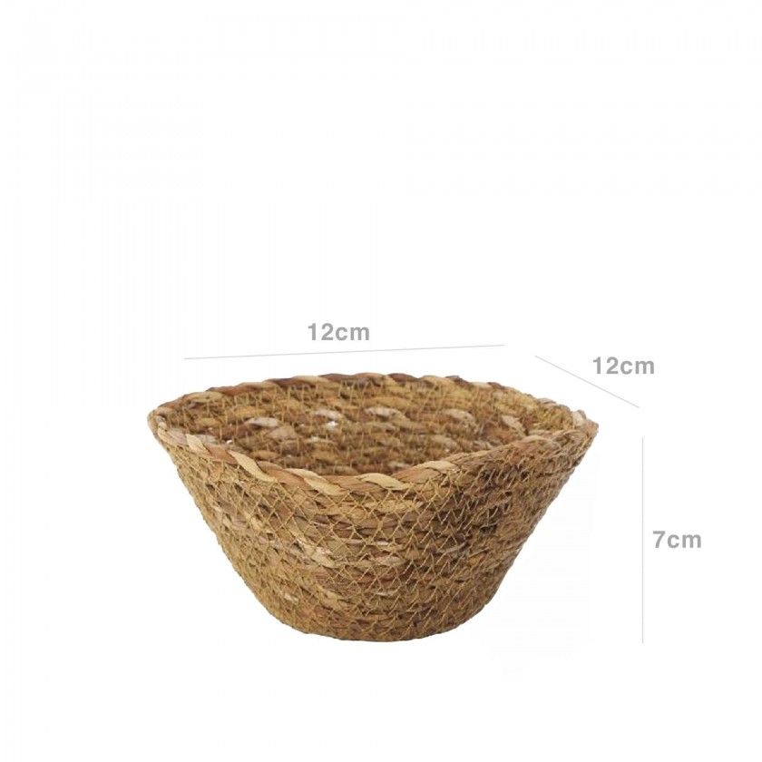 Cesto Vime Seagrass Retangular 12X12X7cm Cesto Vime Seagrass Retangular 12X12X7cm