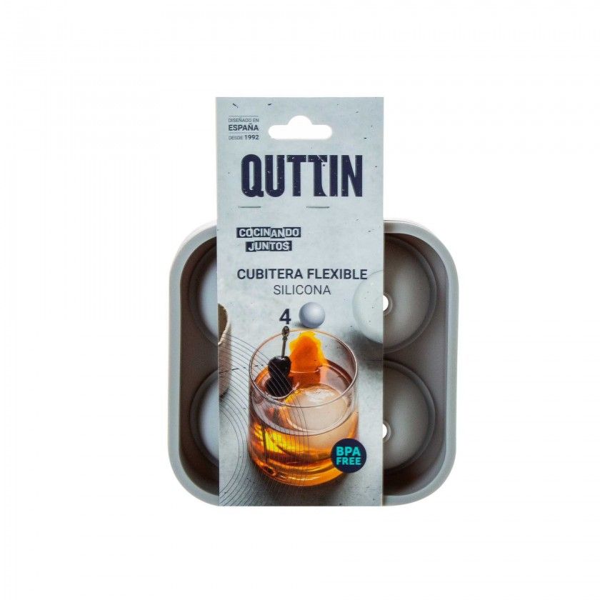Cuvete Gelo Silicone Flex 4 Bolas 12.5X12.5X4.8cm Cuvete Gelo Silicone Flex 4 Bolas 12.5X12.5X4.8cm
