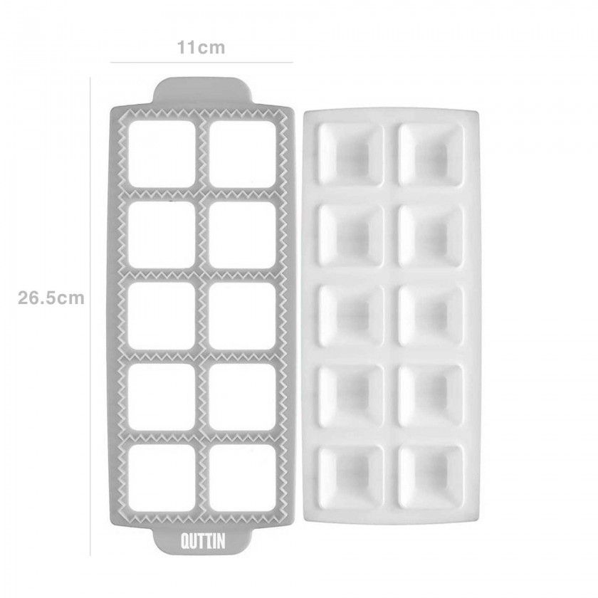 Forma Massas Quadrado 10 Unidades 26.5X11X2.2cm Forma Massas Quadrado 10 Unidades 26.5X11X2.2cm