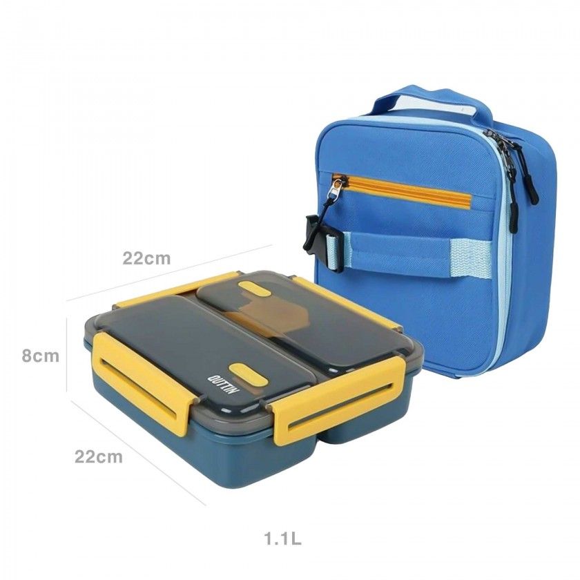Lancheira Térmica Quttin 1100ml 22X22X8cm Lancheira Térmica Quttin 1100ml 22X22X8cm