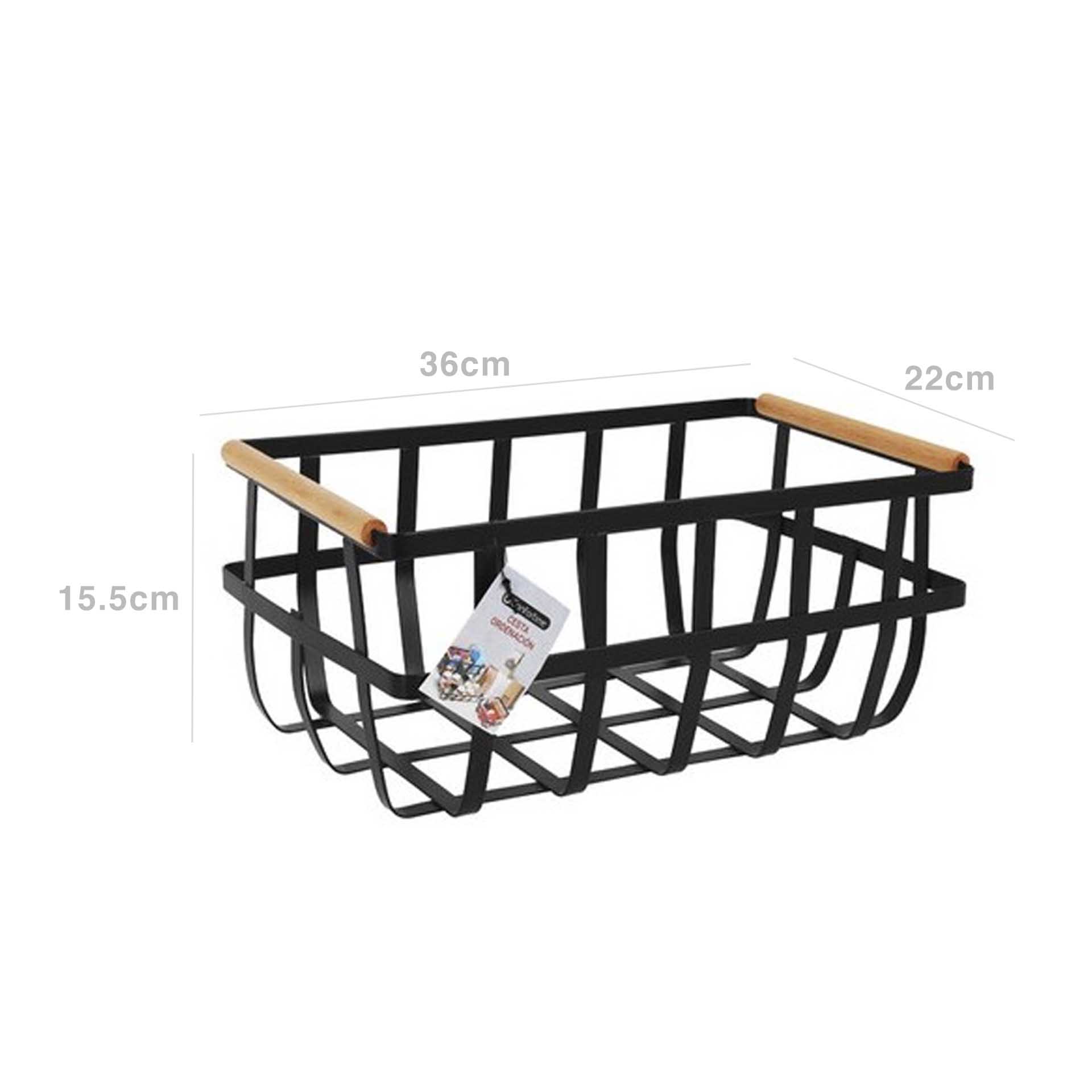 Cesto Metal Multiusos Preto