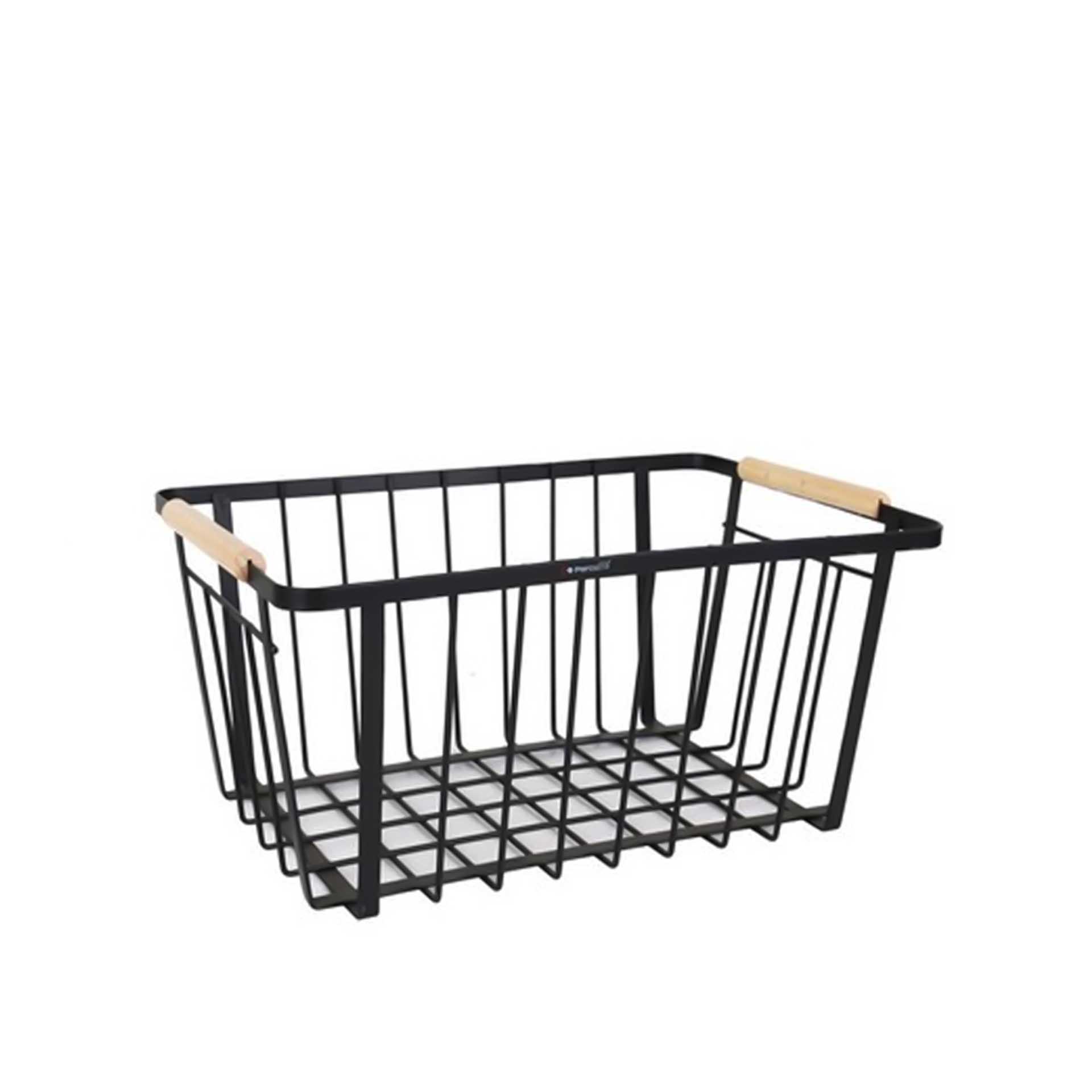 Cesto Metal Multiusos Preto 38X25.5X17.5cm