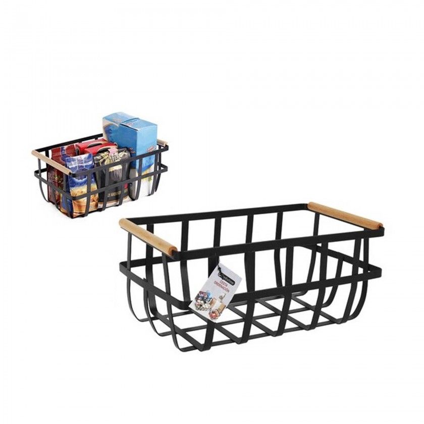 Cesto Metal Multiusos Preto