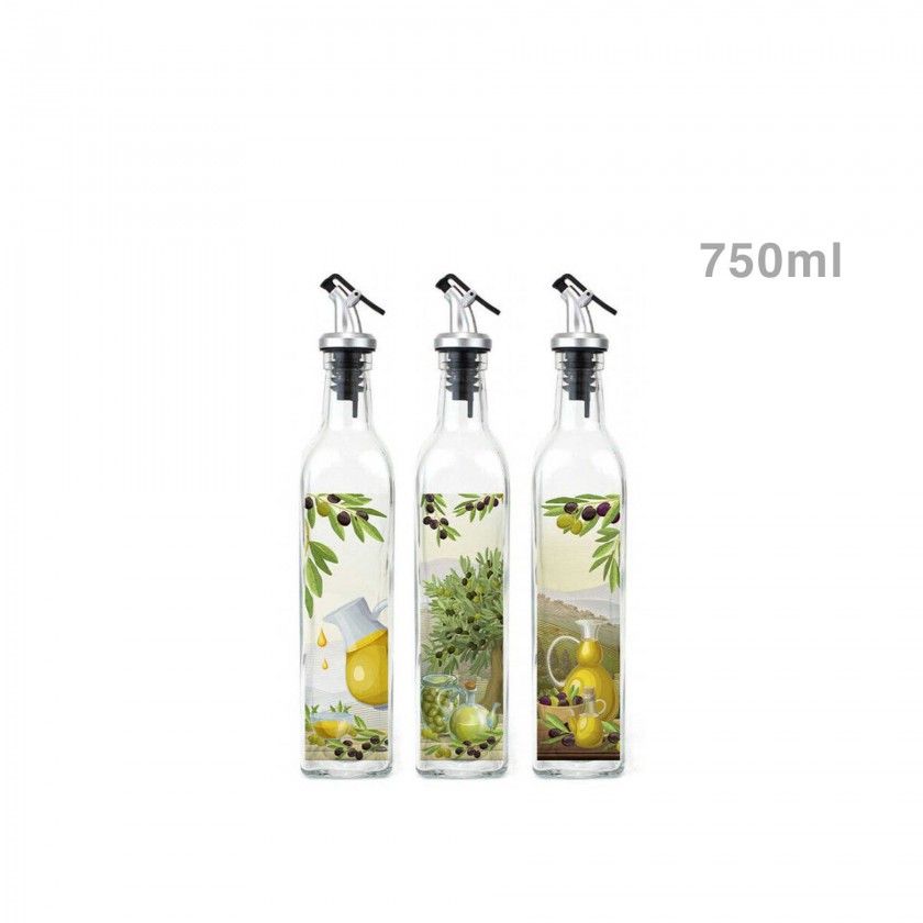 Galheteiro Vidro Tampa Abs 750ml 6.6X34cm Galheteiro Vidro Tampa Abs 750ml 6.6X34cm