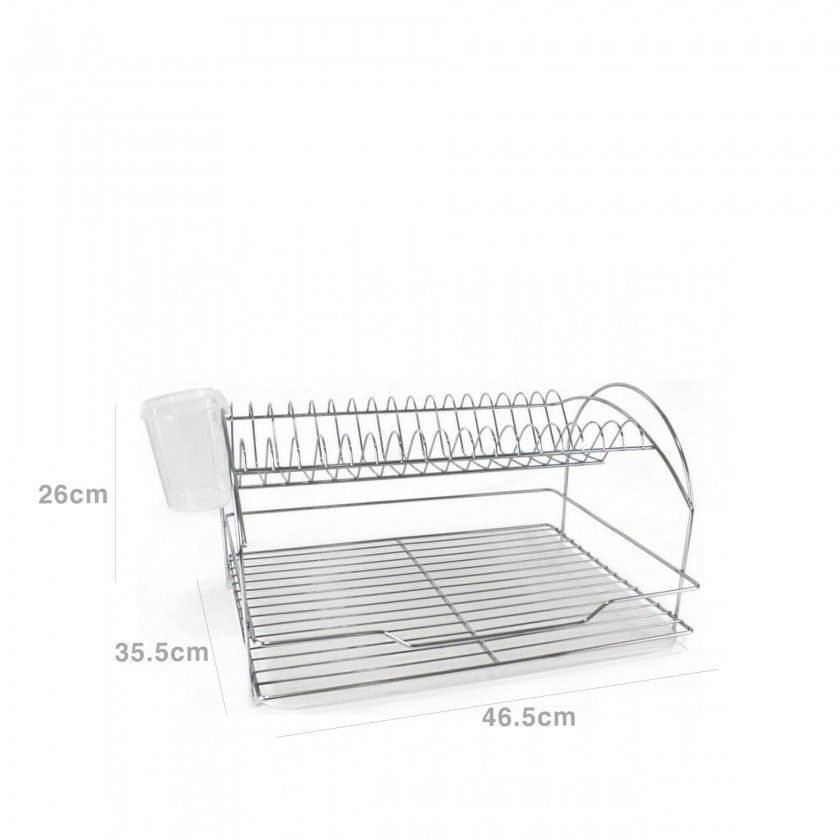 Escorredor Pratos Metal 46.5X35.5X26cm Escorredor Pratos Metal 46.5X35.5X26cm