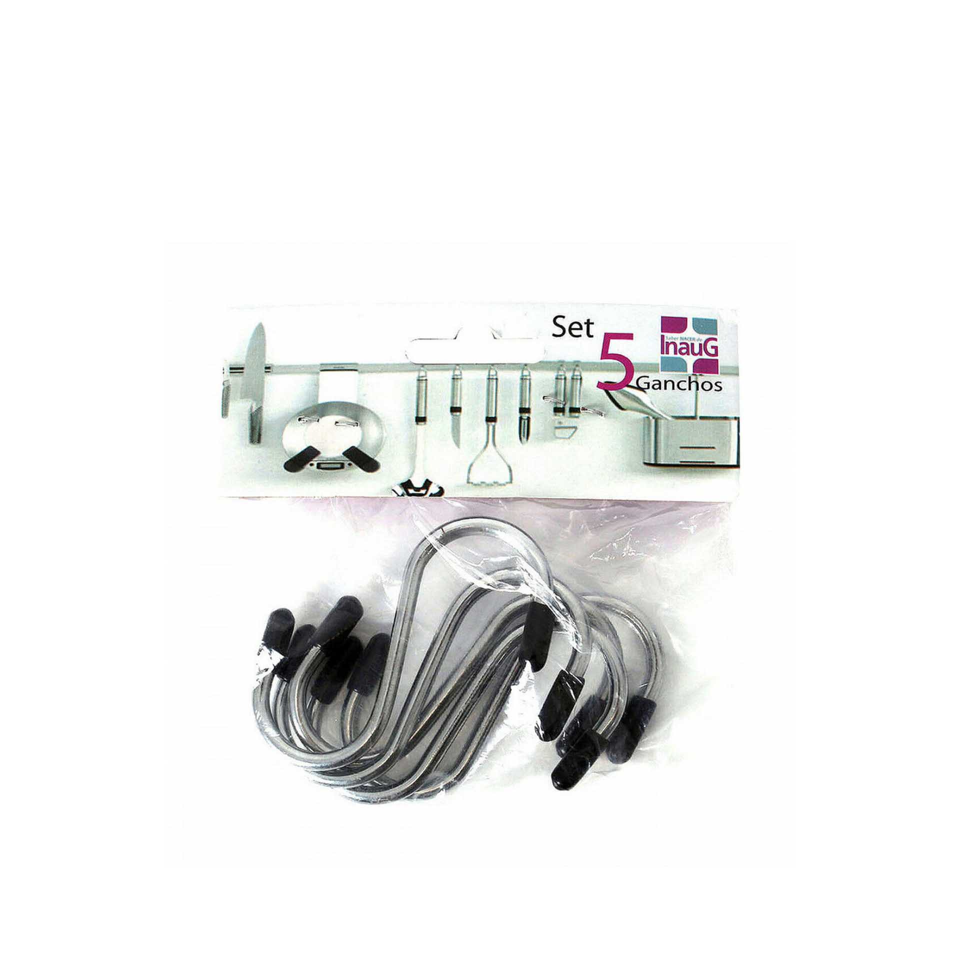 Gancho Cozinha Inox 6.5X3.5cm Pack 5