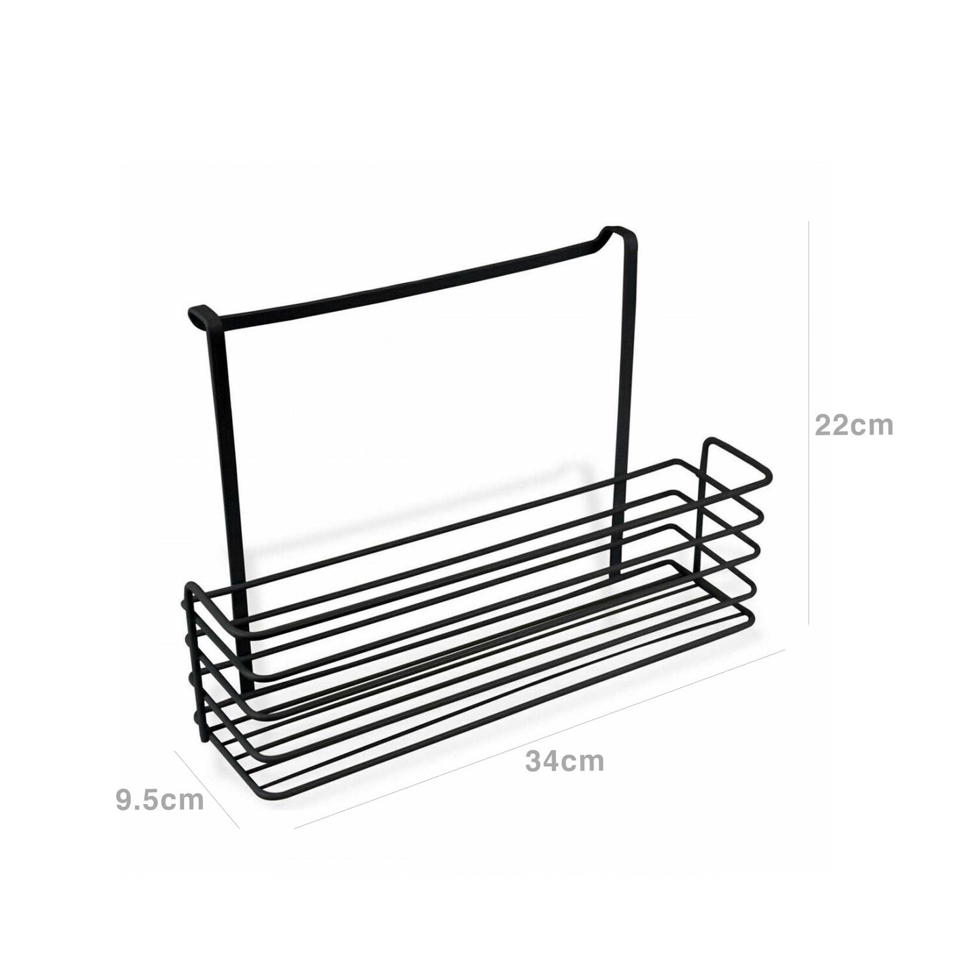 Estante Organizadora Porta Preto 34X9.5X22cm