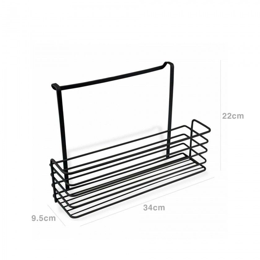 Estante Organizadora Porta Preto 34X9.5X22cm Estante Organizadora Porta Preto 34X9.5X22cm