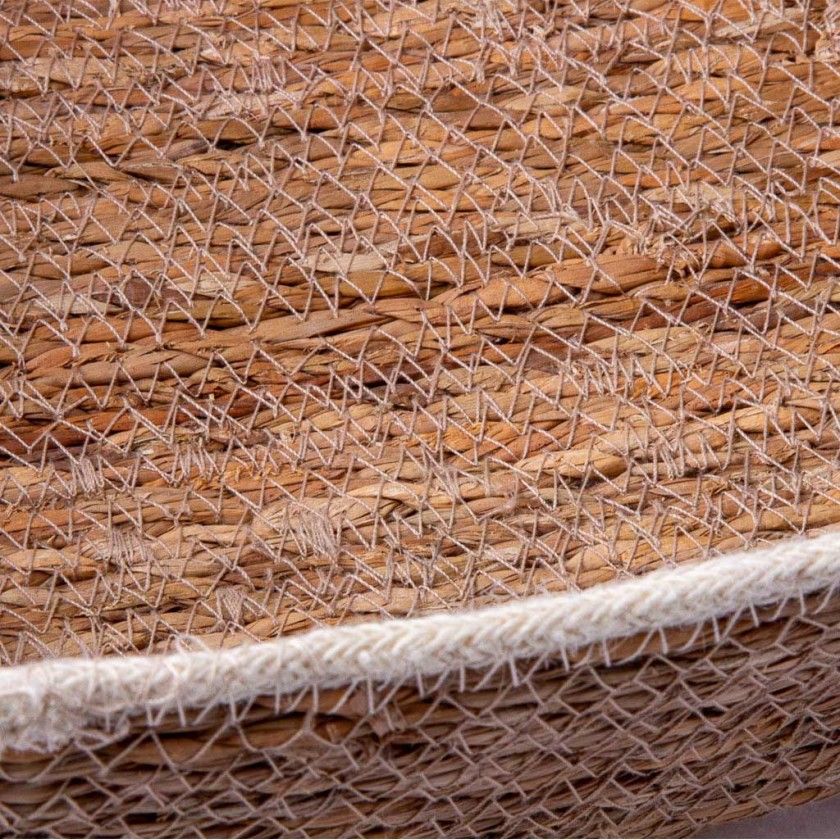Cesto Vime Retangular Bege 22X27X8.5cm