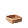 Cesto Vime Quadrado Bege 25X25X8.5cm