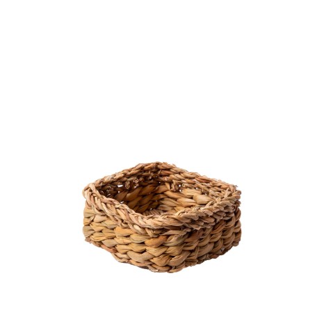 Cesto Vime Quadrado Bege 17X17X7cm - Image product