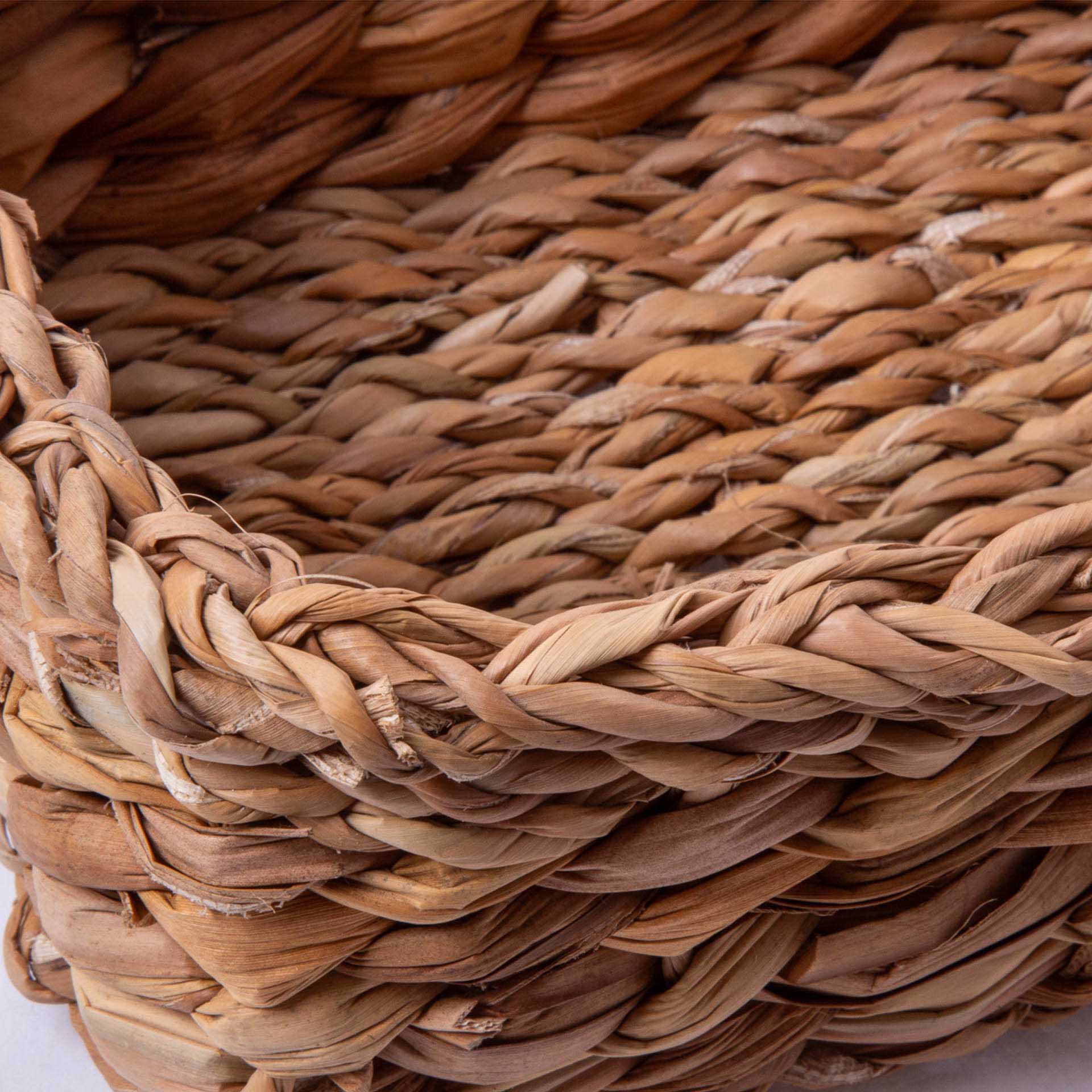 Cesto Vime Retangular Bege 17X25X8cm