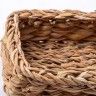 Cesto Vime Retangular Bege 13X21X6cm