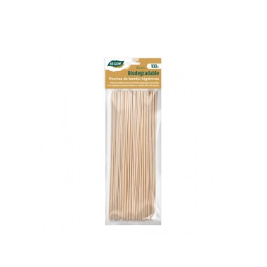 Palito Bambu Biodegradável 2.5X250mm Pack 100